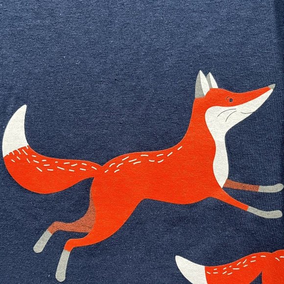 Gildan Tag Fox Running Graphic Shirt Chase Your Adventures Navy Shirt Size Small - Picture 6 of 15